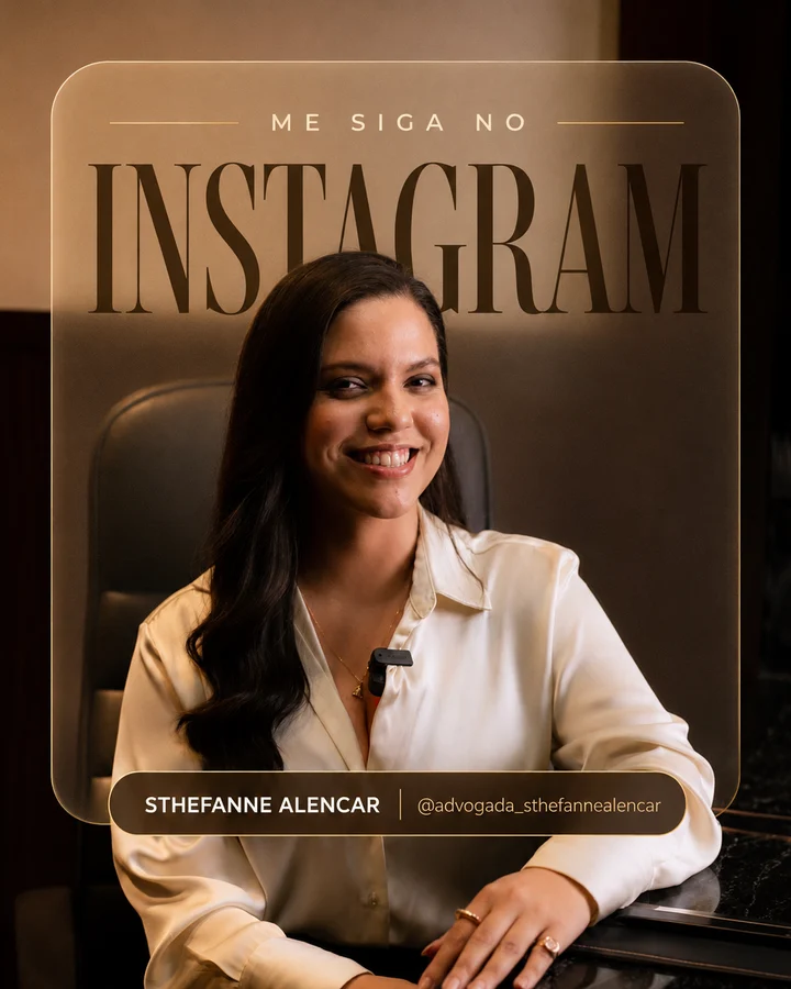 Card: me siga no Instagram — Sthefanne Alencar